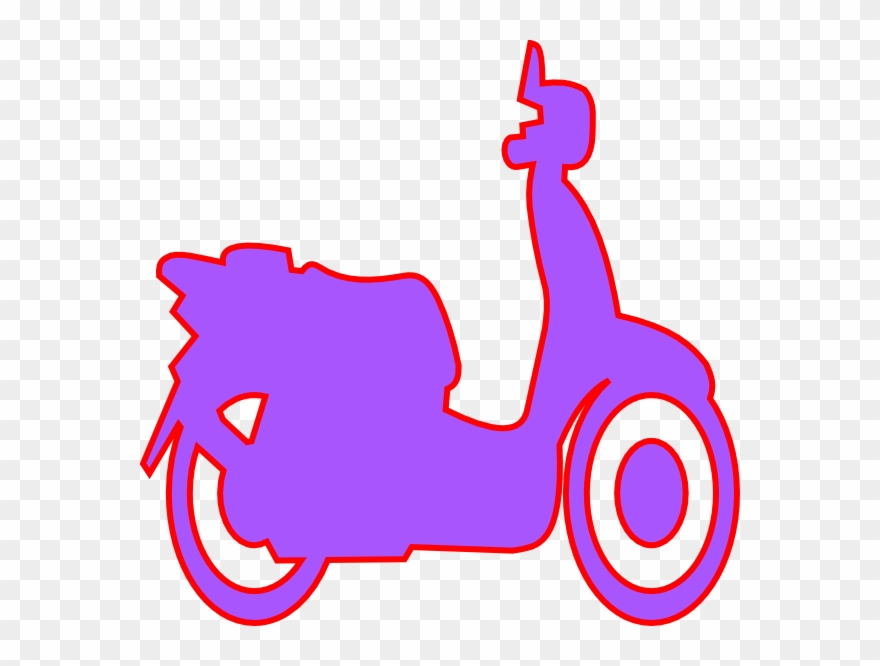 Scooter Purple Clip Art At Clker - Clip Art - Png Download