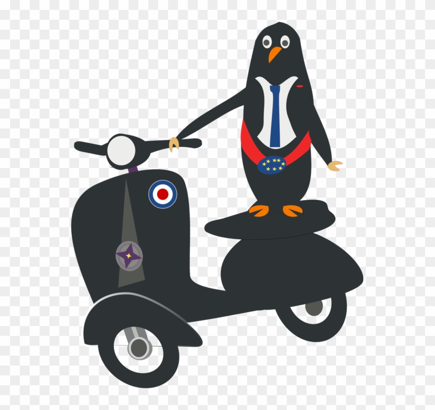 Scooter Vespa Gts Piaggio Vespa Lx - Penguin On A Vespa Clipart