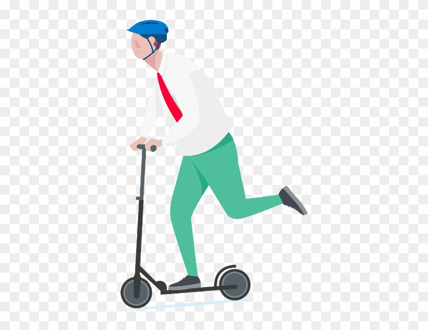 Scooter Clipart Active Play - Rideamigos Corp. - Png Download