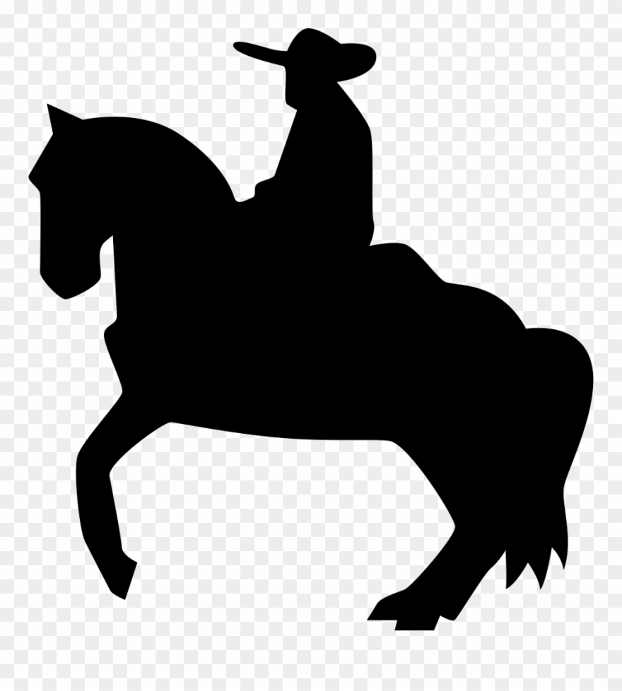 Man Riding On A Horse Silhouette Of Flamenco Svg Png - Man On Horse Svg Clipart