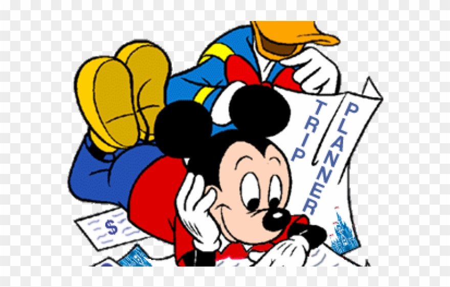 Disney Planning Cliparts - Mickey Planning - Png Download
