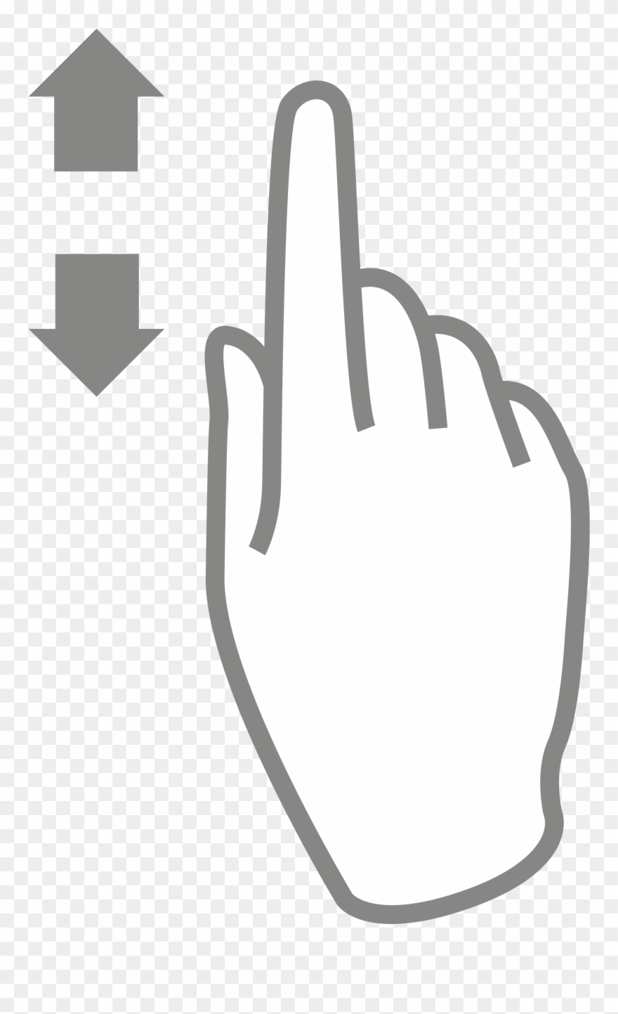 Open - Multi Touch Clip Art - Png Download