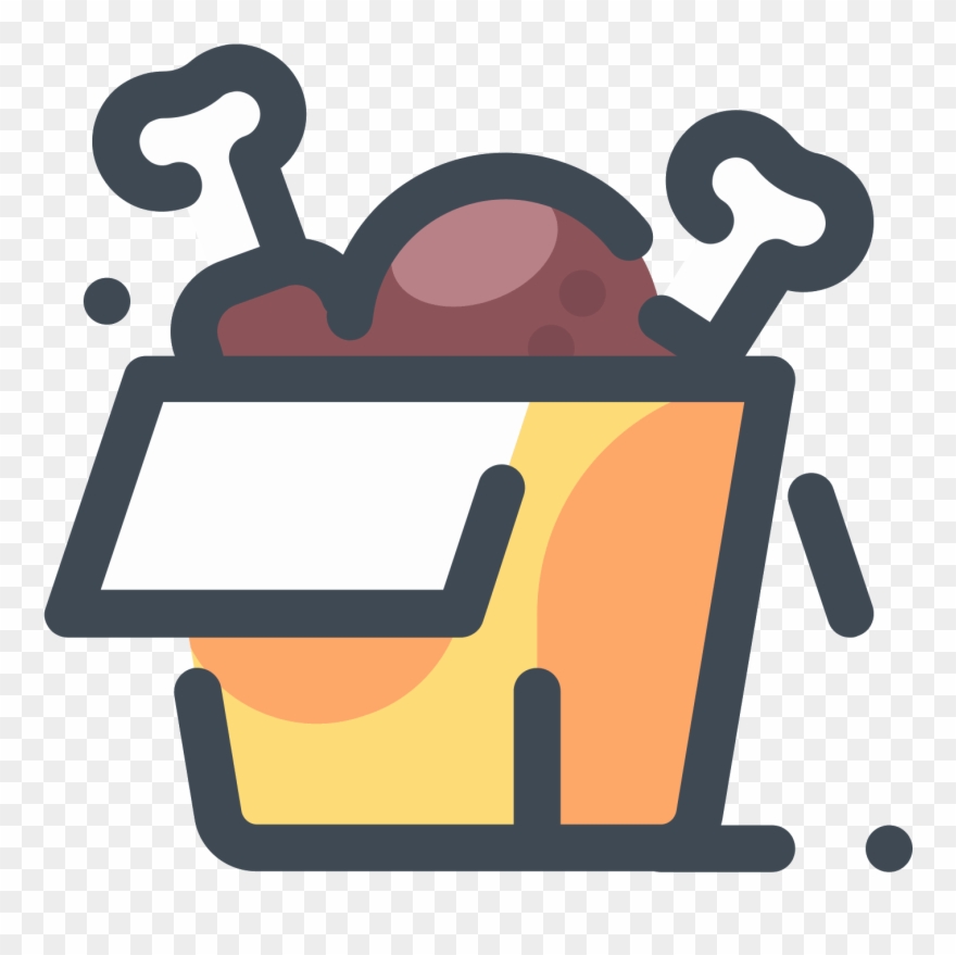 Chicken Box Icon - Fried Chicken Icon Png Clipart