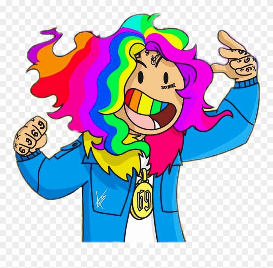 Sixnine 69 Meme Rapper Dumb Six3nine - 69 Tekashi Adventure Time Clipart