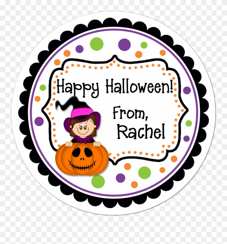 Witch Pumpkin Fancy Frame Personalized Sticker - Himym Slap Bet Mousepad Clipart