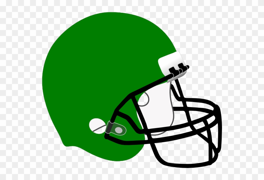 Football Helmet Clip Art Green At Clker Com Vector - Football Helmet Clipart Png Transparent Png