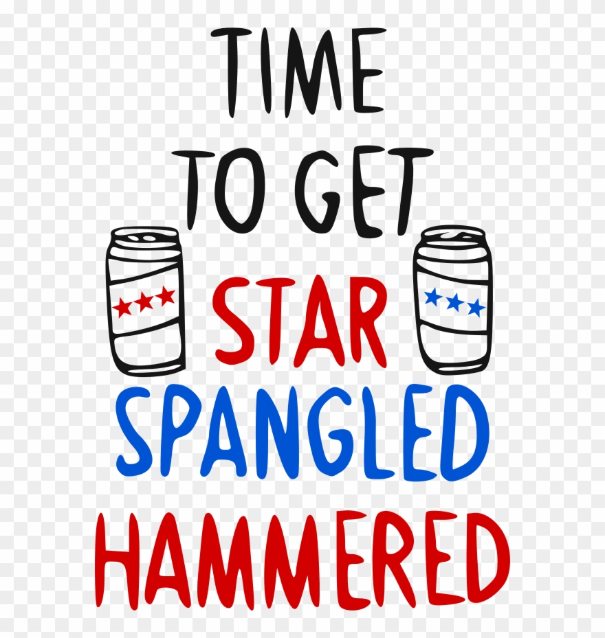 Star Spangled Hammered Clipart