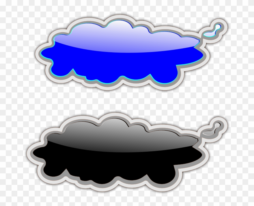 Glossy Clouds-2 Clipart Png Transparent Png
