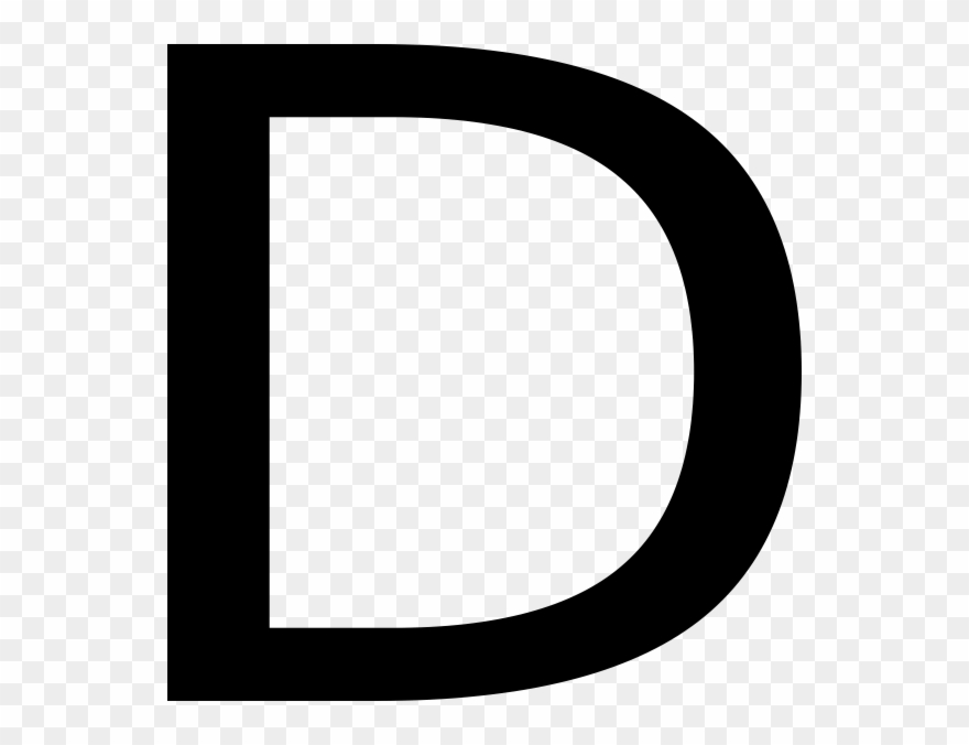 Download Letter D Png Clipart Letter Clip Art Circle - Letter D Clipart Black Transparent Png