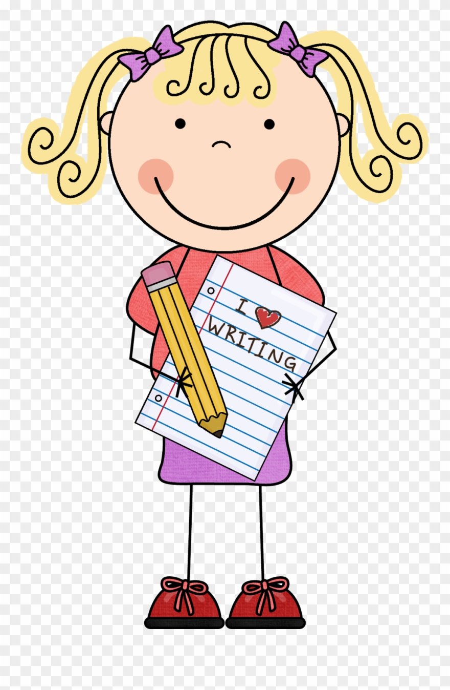 Happy Student Clipart - Clipart Writing Kids - Png Download