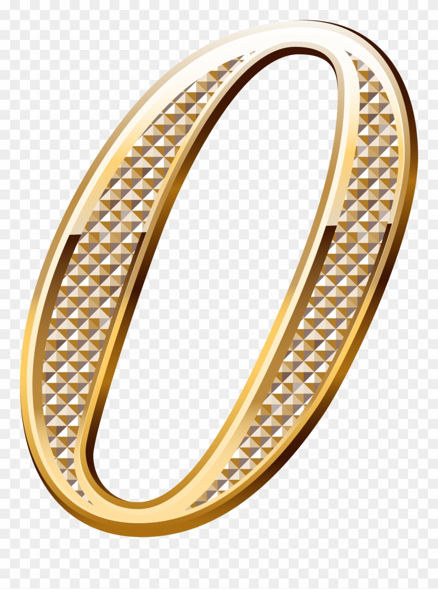 Numbers ‿✿⁀ Special Letters, Number 12, High Quality - Gold Number 0 Png Clipart