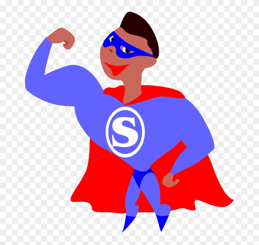 Find More Superhero Clip Art - Black Super Hero Clip Art - Png Download