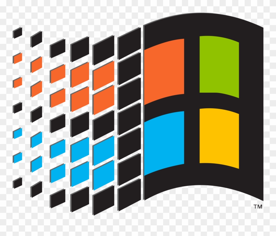 Microsoft Windows Clipart Transparent - Windows 95 Logo Png