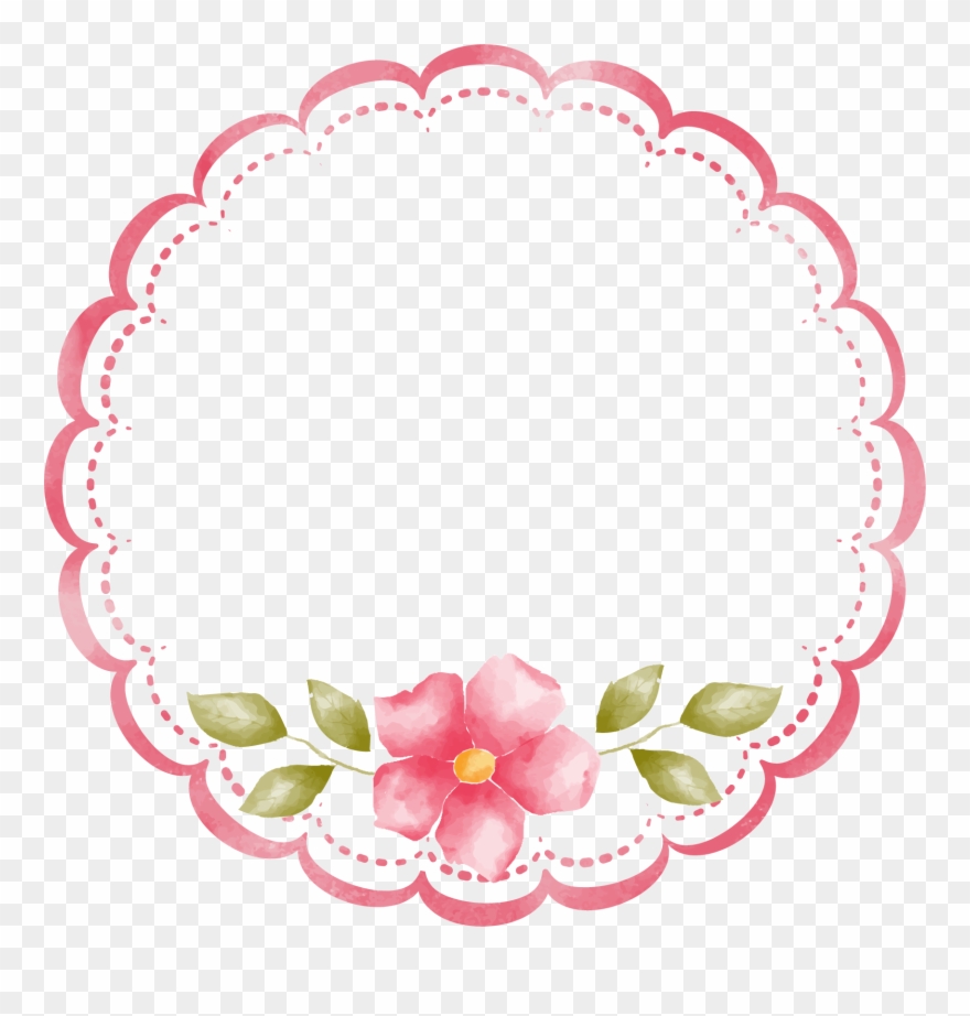 Decorative Round Border Frame Png Clip Art Gallery - Transparent Floral Frame Png