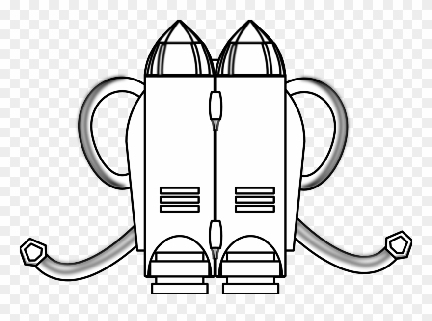 Clipart Info - Jetpack Drawing - Png Download