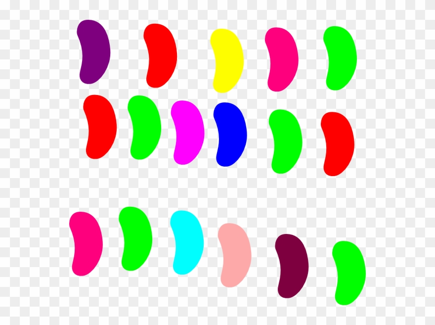 Candy Cane Images - Jelly Beans Clipart Transparent - Png Download
