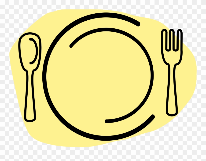 Pantry Clipart Business Dinner - Plate With Spoon And Fork Clipart - Png Download