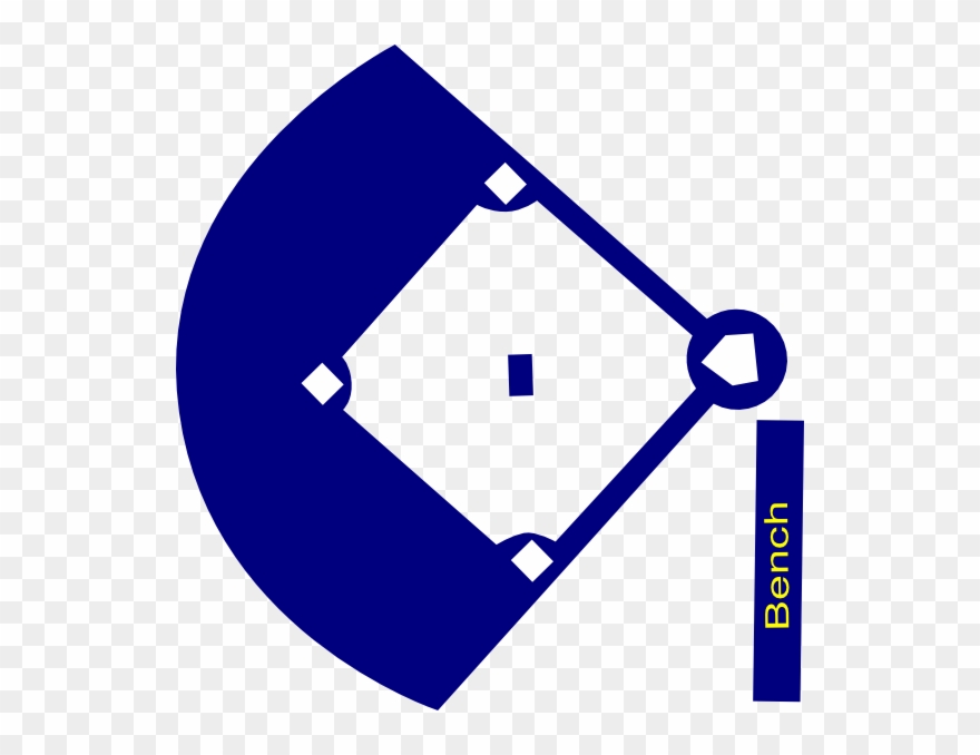 Baseball Field Navy Clip Art - Estadio De Beisbol Vector - Png Download