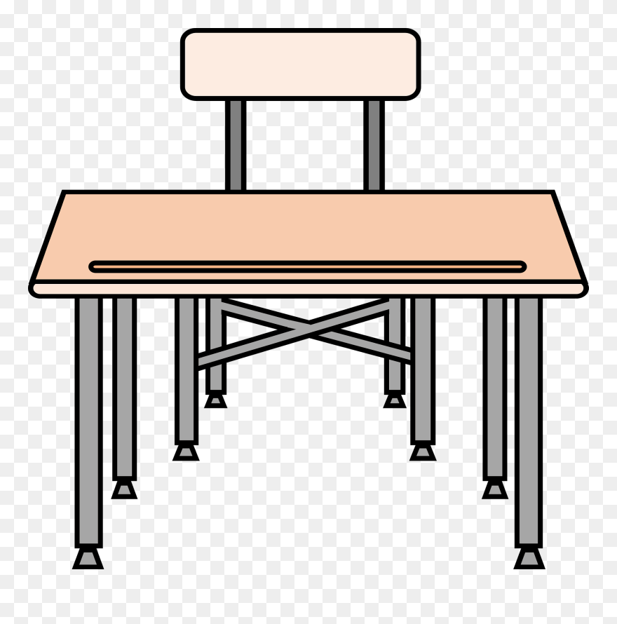 Collection Of Empty School High Quality - Desk Clipart - Png Download