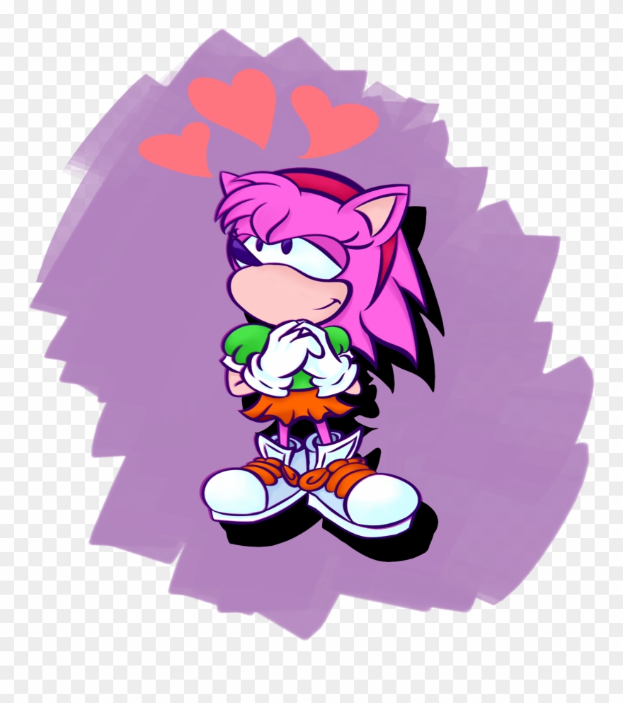 Clip Art Download Amy Rose Sonic Style - Amy Rose - Png Download