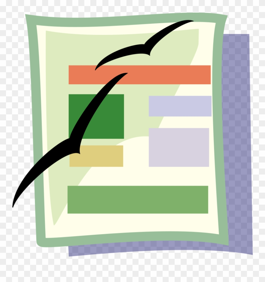 Clip Art Document - Spreadsheet Clipart - Png Download