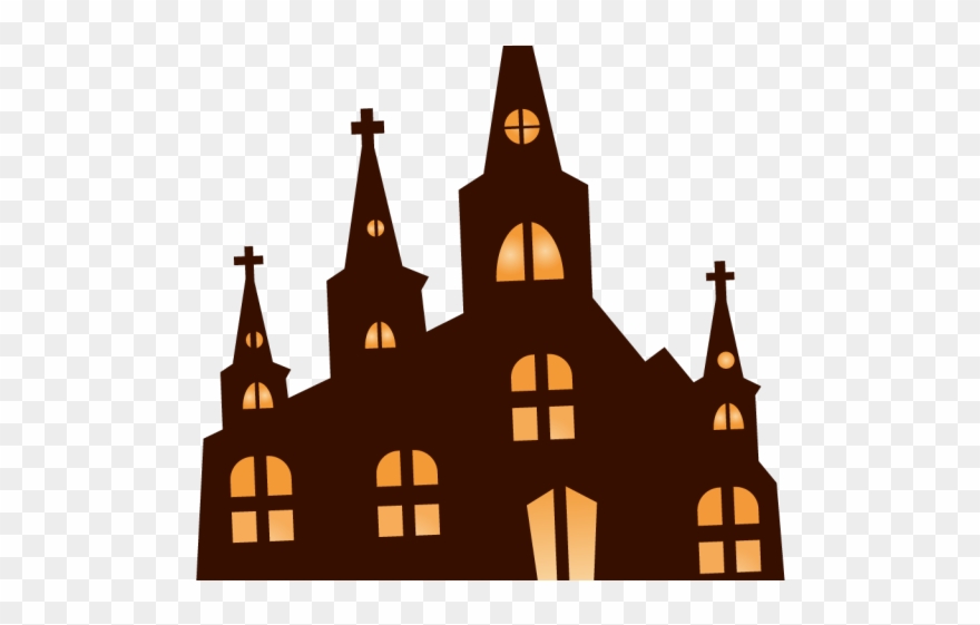 Church Clipart Haunted - Haunted House Png Vector Transparent Png