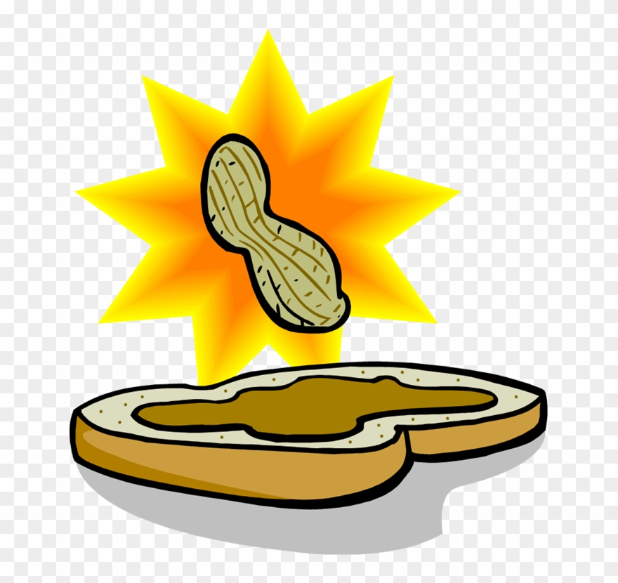 Free Peanut Butter Clip Art The Cliparts - Peanut Butter Sandwich Clip Art - Png Download