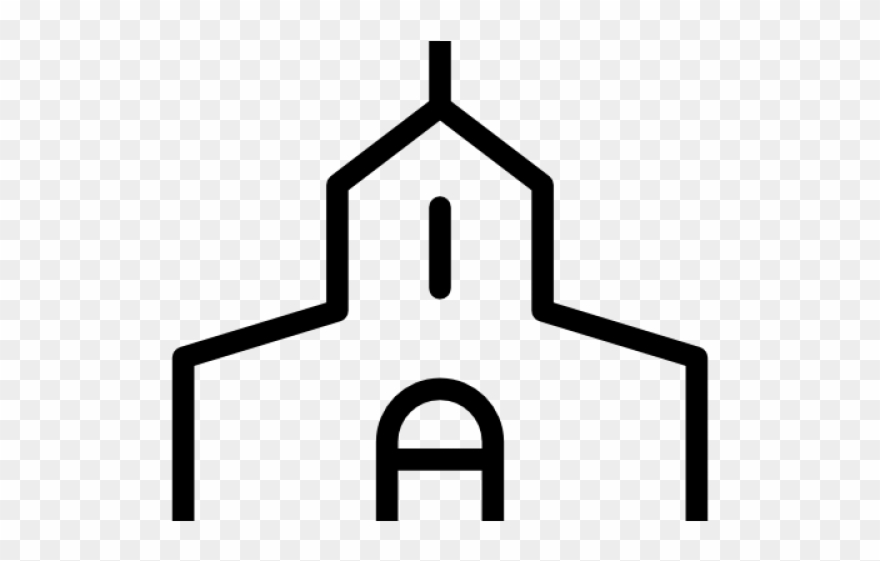 Clipart Transparent Download Baptist Free For Download - Clip Arts Of Church Black And White - Png Download