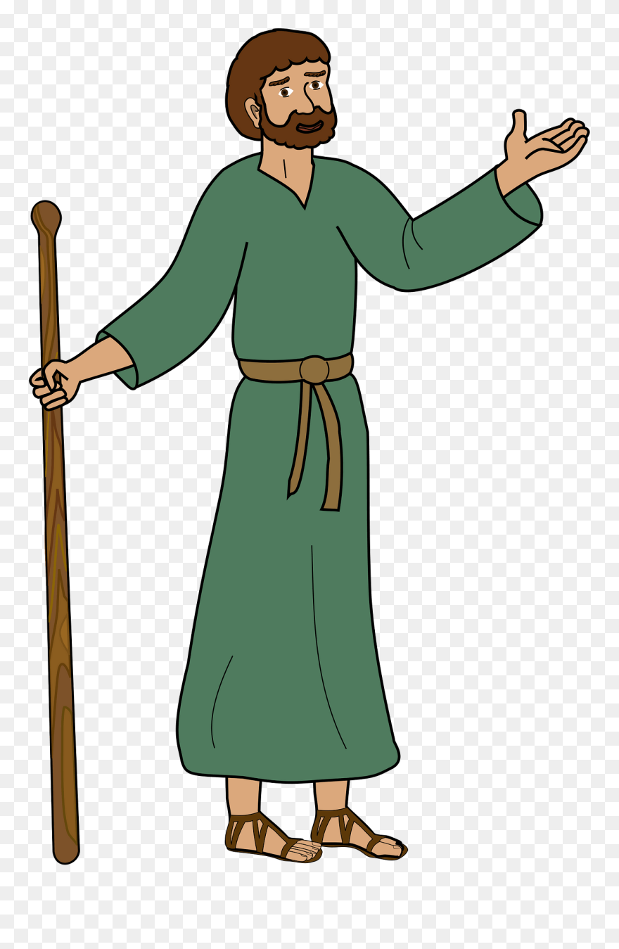Bible People Clipart - Paul The Apostle Cartoon - Png Download