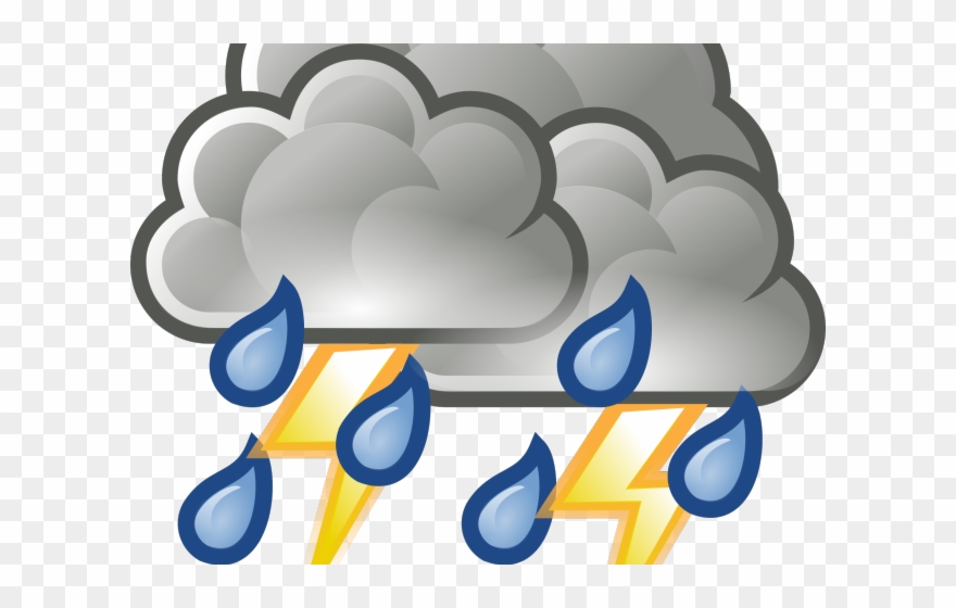 Hurricane Clipart Thunderstorm - Showers Weather - Png Download