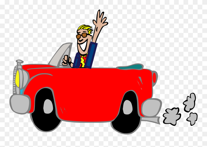 Family In 50s Car Clipart Transparent - Clipart Car - Png Download