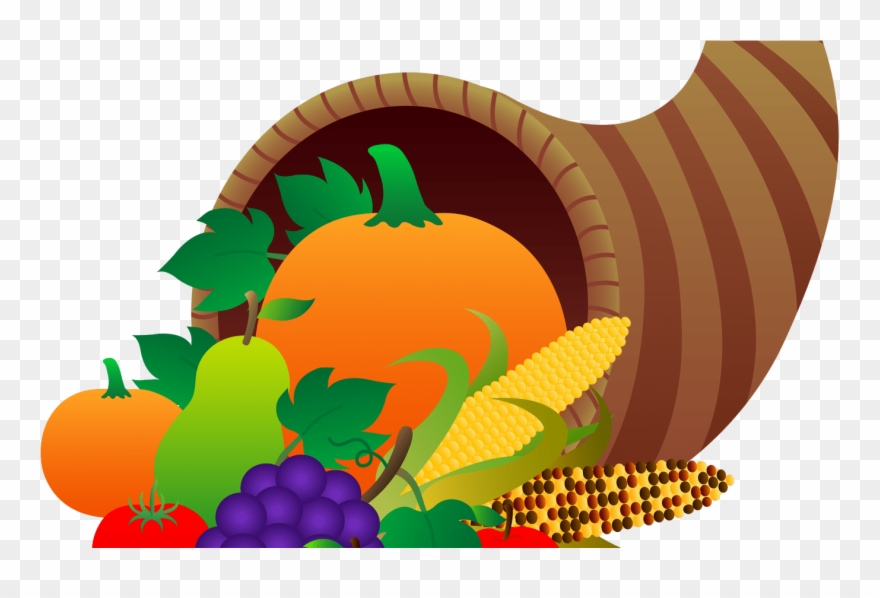 Cute Flower Clip Art Transparent Gardening Flower And - Transparent Background Cornucopia Clip Art - Png Download