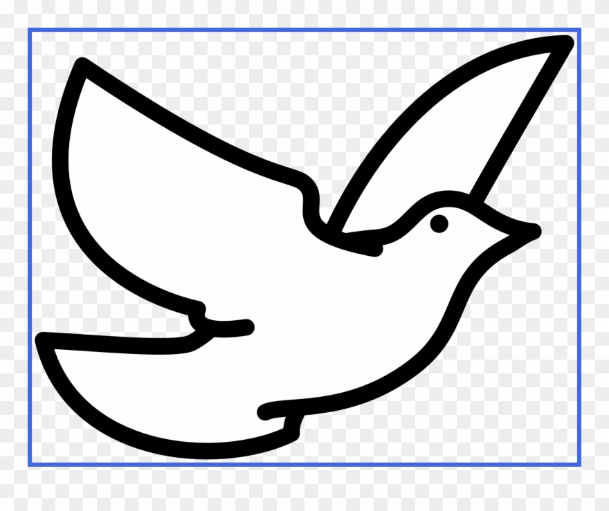 Awesome Flying Clip Art Check Out The - Clip Art Of A Dove - Png Download