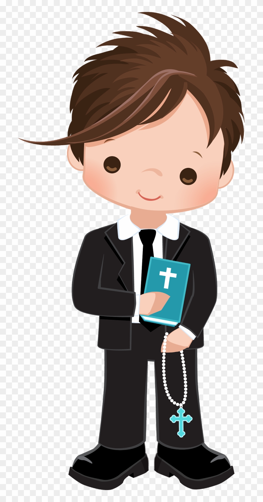 Pin By Myrian Santacruz On Molde - First Communion Boy Clipart - Png Download