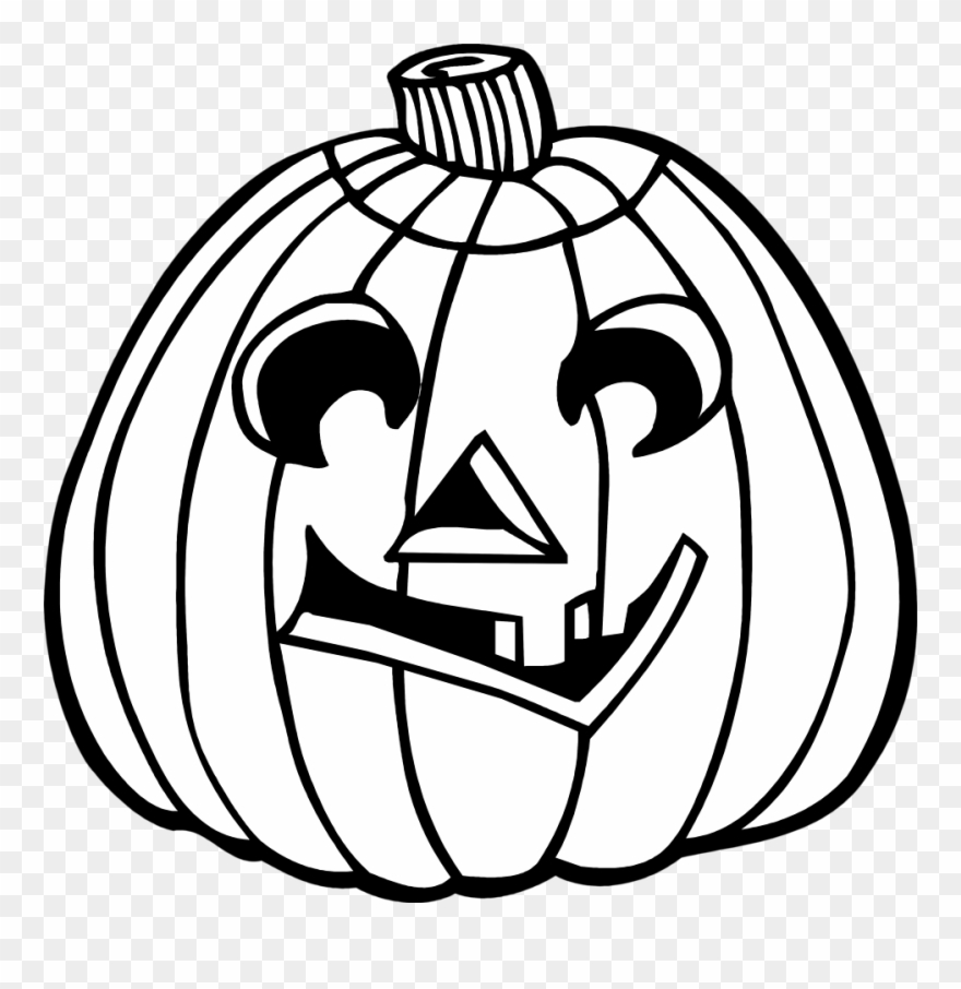 Graphic Freeuse Library Jack O Lantern Free - Black And White Jack O Lantern Clipart