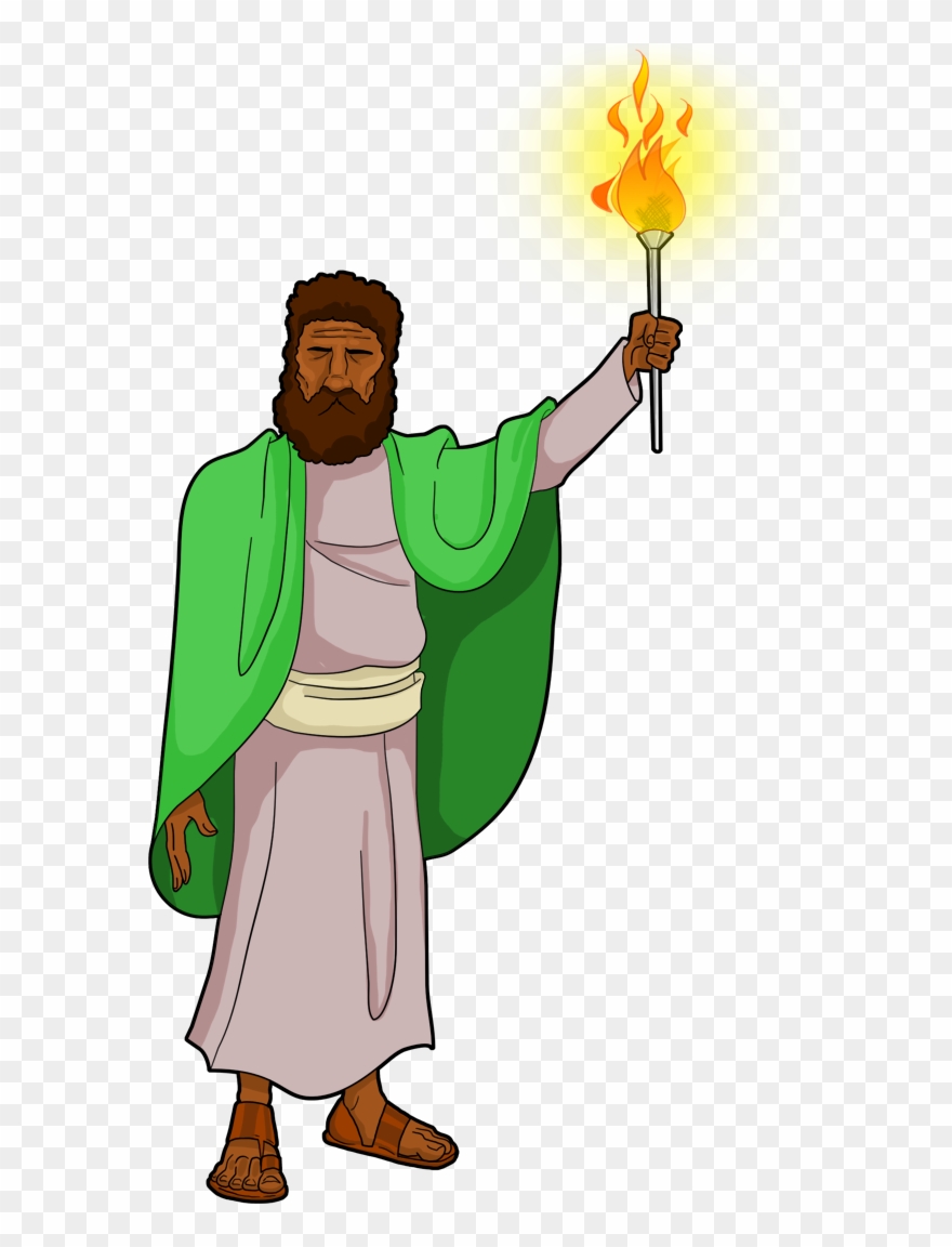 Ancient Israelite Torch Holder - Bible Clipart