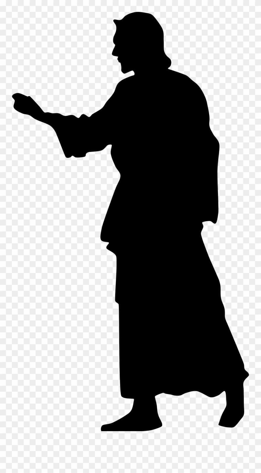 Big Image - Jesus Christ Silhouette Png Clipart