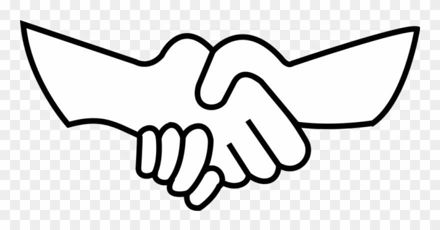 Shake Hands Clip Art People Shaking Hands Drawing At - Clip Art Shake Hand - Png Download