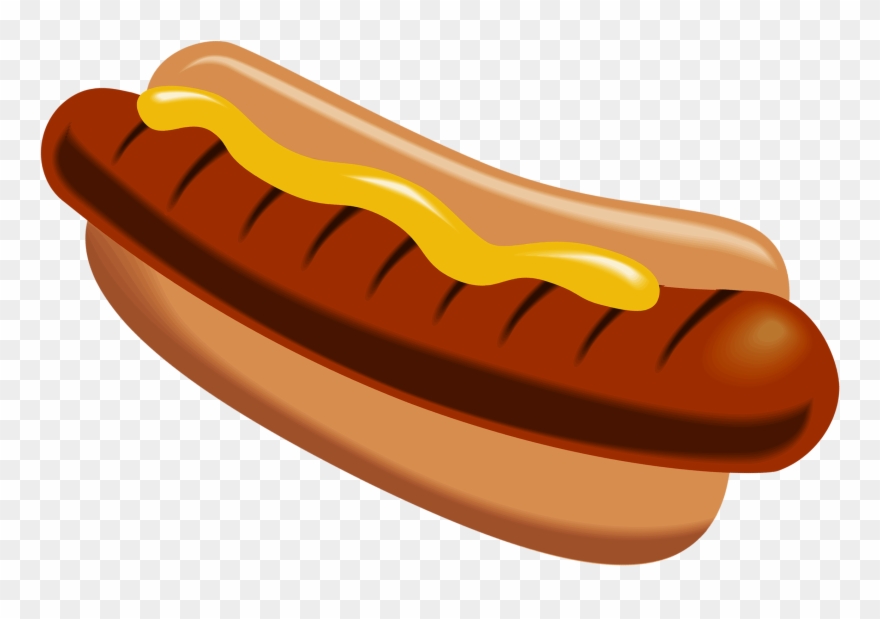 Hot Dog With Mustard Png Clipart Picture - Hot Dog Clipart Png Transparent Png