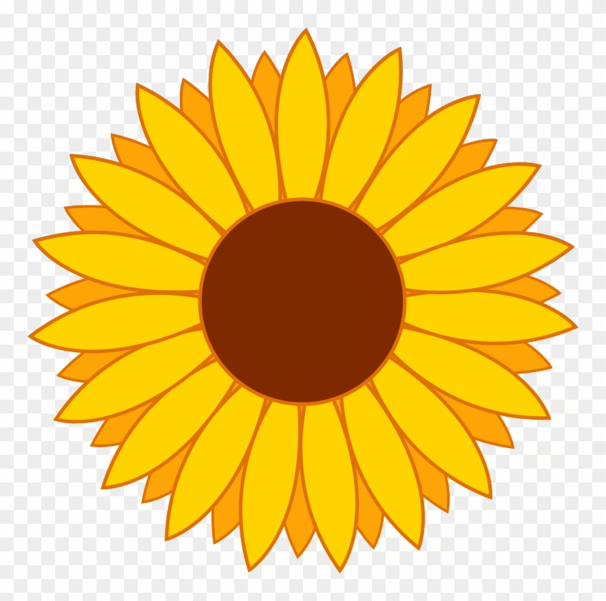 Free Yellow Flower Clipart - Sunflower Clipart - Png Download