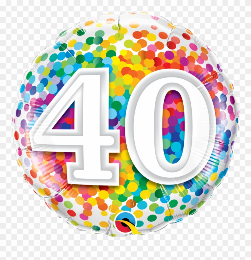 Ballon Anniversaire 40 Ans Clipart