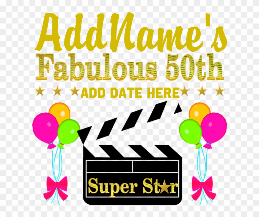 50th Birthday Banner - 50th Birthday Yard Sign Clipart
