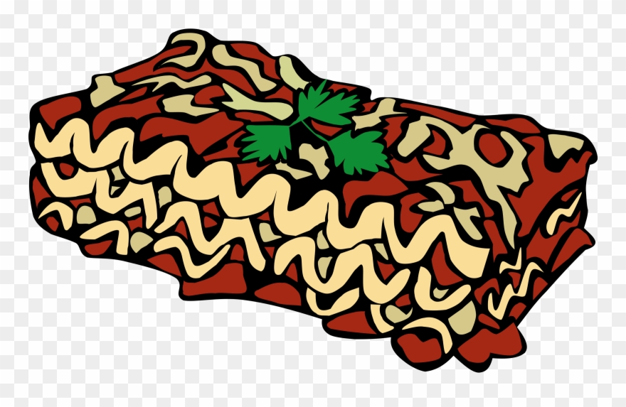 Svg Free Food Lunch Dinner Lasagna - Lasagna Clipart - Png Download