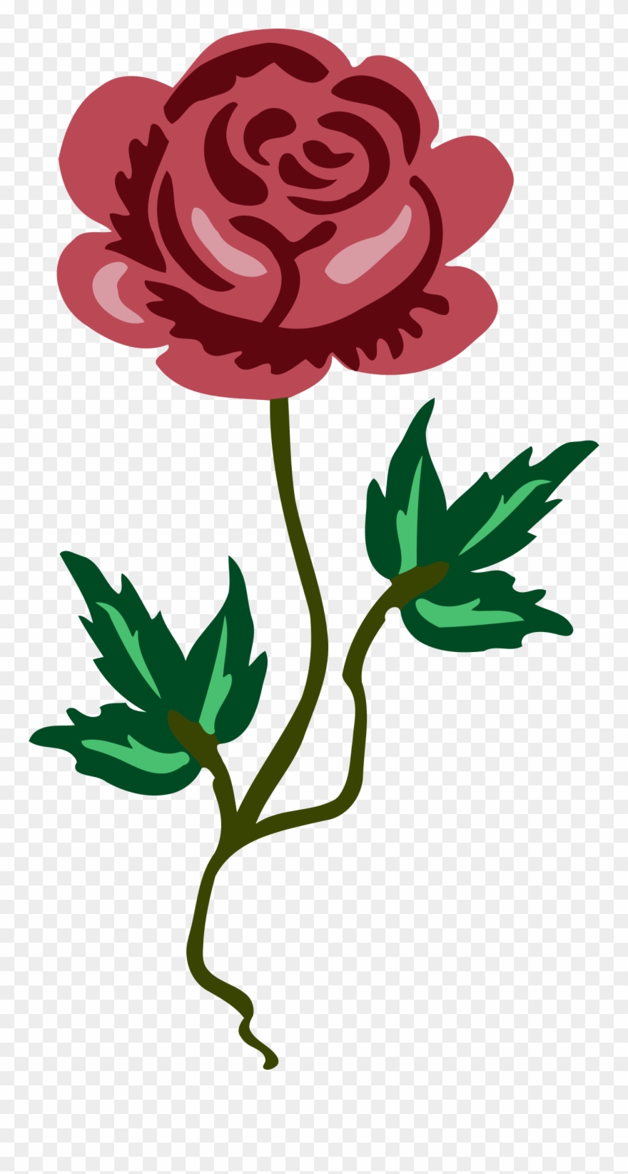 Garden Roses Leaf Flower Petal - Rose Favicon Clipart