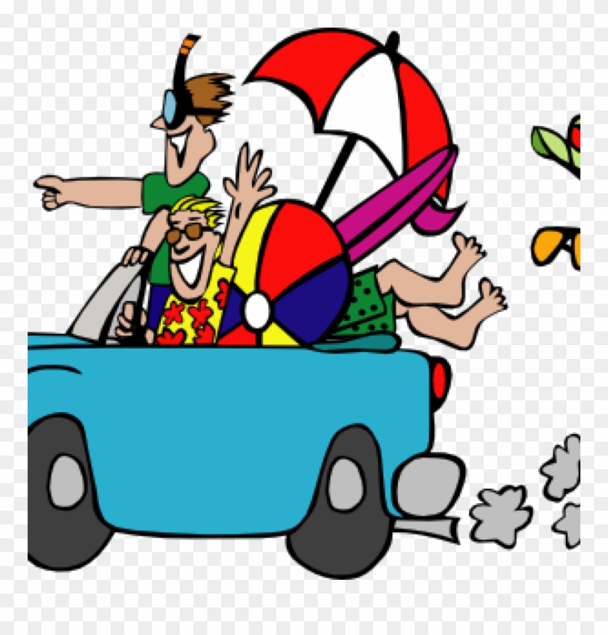 Travel Clipart Free Travel Clip Art For Free Clipart - Driving To The Beach Clipart - Png Download