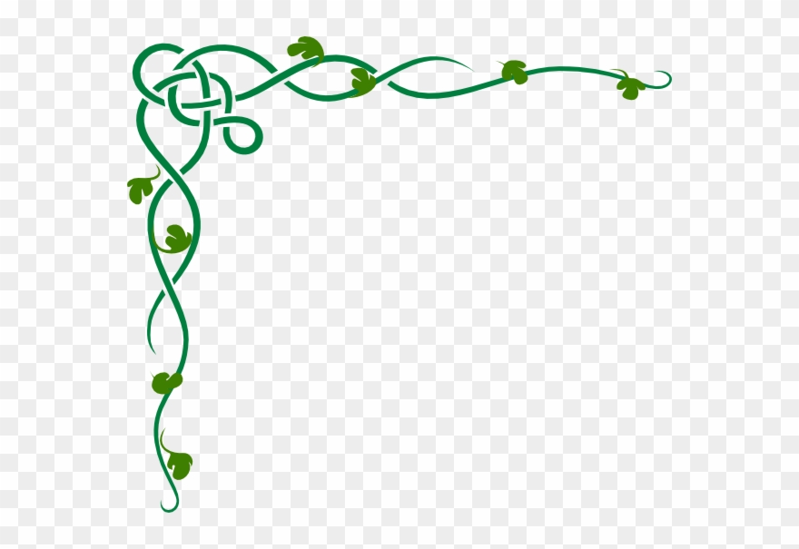 Shamrock Border Clip Art - Green And Brown Border - Png Download
