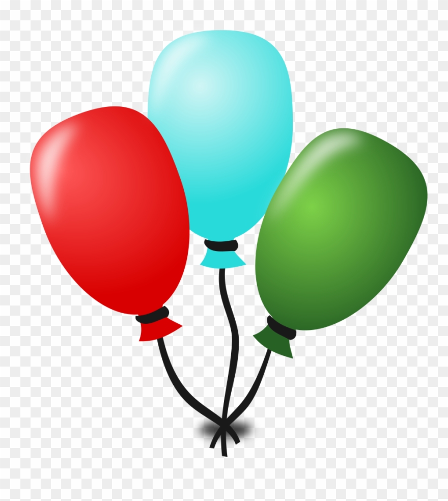 Birthday Icon Free Vector - Gambar Balon Ultah Kartun Clipart