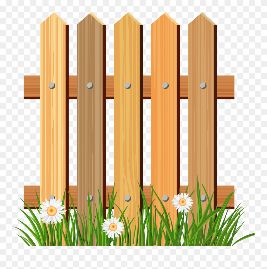 Árvores, Jardim E Etc - Fence Clipart - Png Download