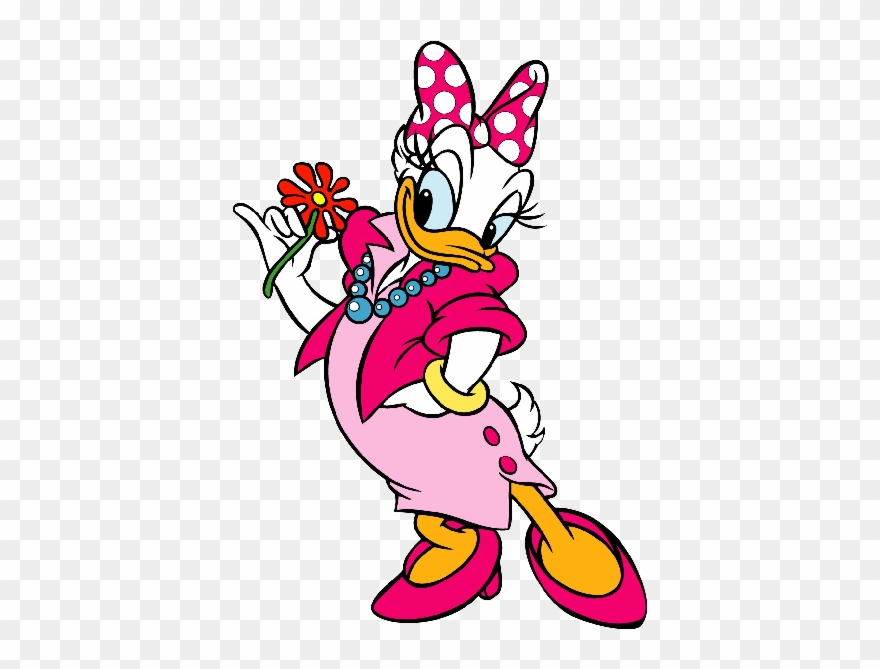 Daisy Duck Clip Art - Daisy Duck In A Dress - Png Download