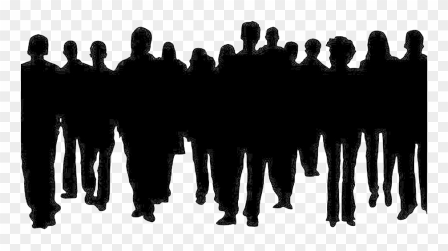 Crowd Of People Clipart Clip Art - Crowds Of People Silhouette - Png Download